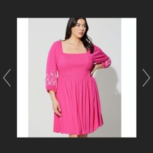 Nwot Torrid Pink Dress size 0